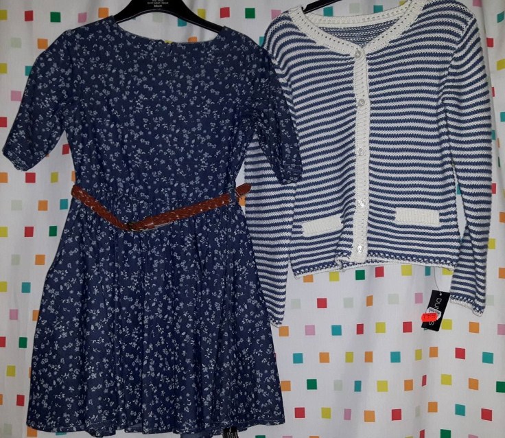 dunnes dress and cardi