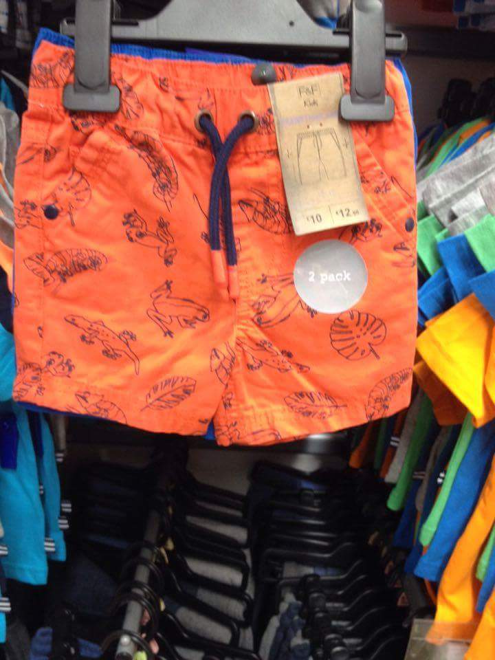 14th tesco boys shorts