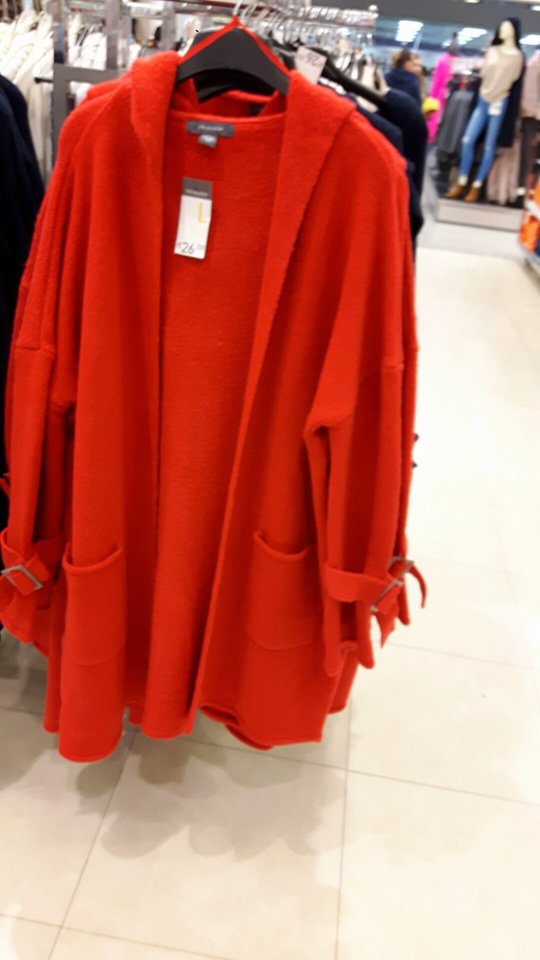 8th long red cardi womens penneys