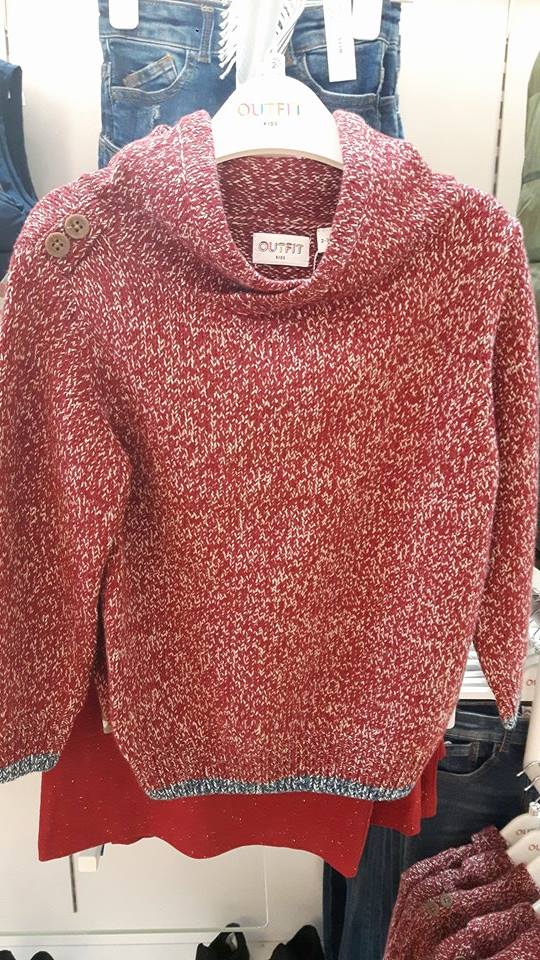 outfit boys red jumper