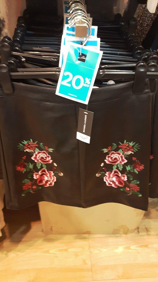 dorothy perkins leather skirt