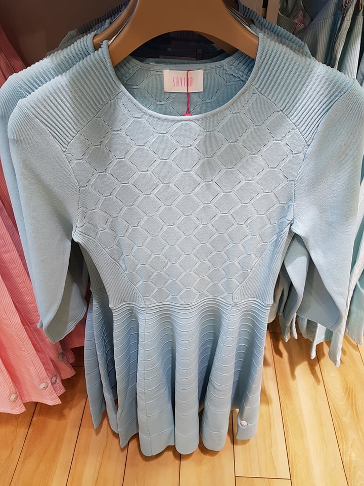 Savida blue knit dress